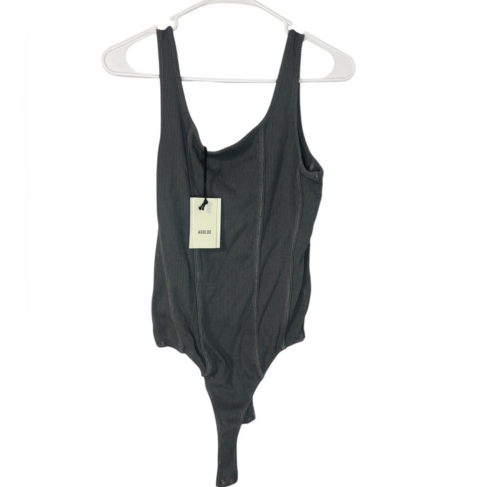NEW AGOLDE elna bodysuit in gravity - Size M - Picture 3 of 7